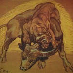Idősebb Fáy Aladár: Bivajölő tigris, 1925