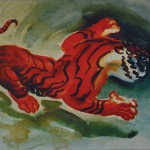 Idősebb Fáy Aladár: Támadó tigris, 1932