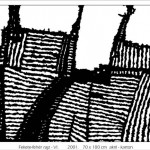 36. Erdős János: Fekete-fehér rajz-VI., 2001