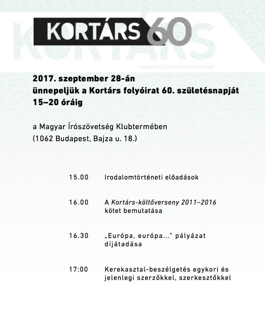 Boldog 60. szülinapot, Kortárs!