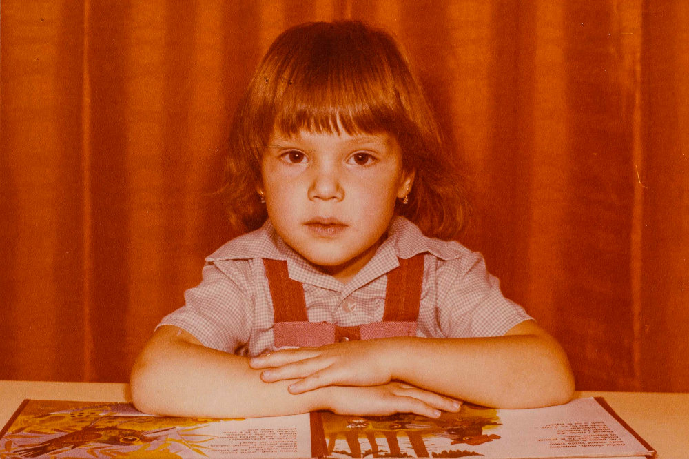 Karafiáth Orsolya kisgyerekként