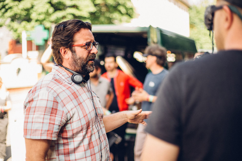 Lévai Balázs forgatáson  Fotó: Polhodzik Ádám