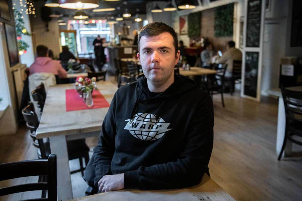 Velkei Zoltán, az Agave Könyvek kiadóvezetője  Fotó: Erdős Tamás/Népszava