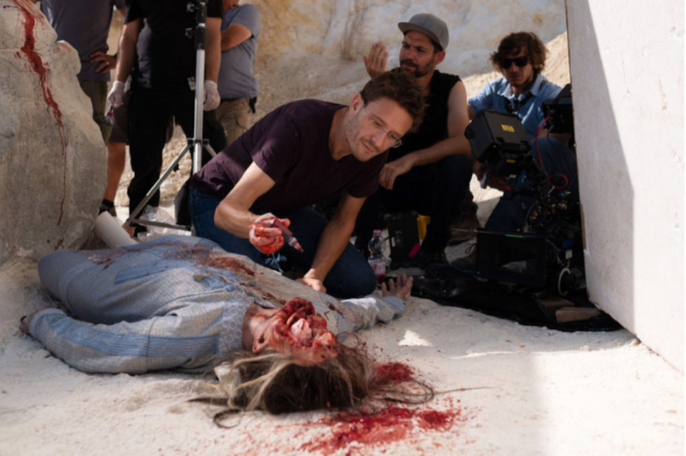 Pohárnok Iván a Fehér éjszakák című film forgatásán  Fotó: Kotschy Gábor