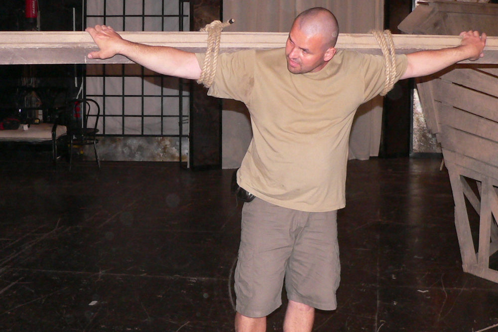 Kis Balázs munka közben