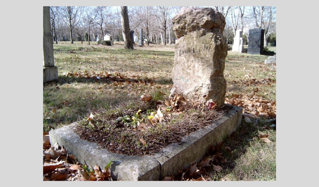 Lovik Károly sírja Budapesten a Kerepesi temetőben 