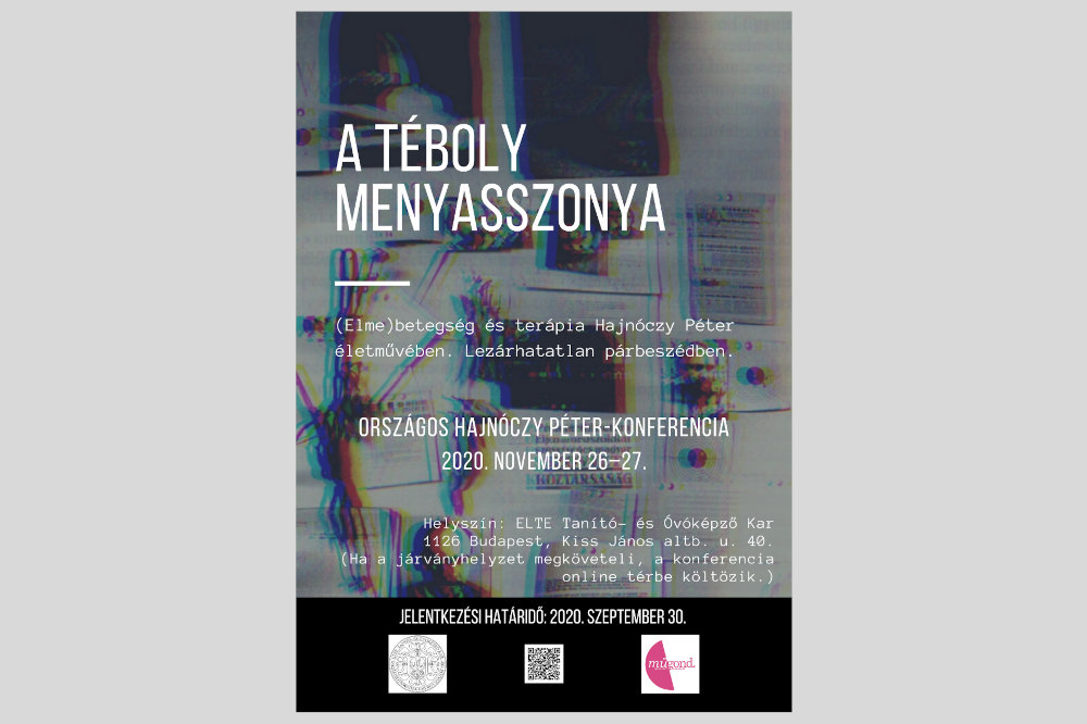 „A téboly menyasszonya” című VII. Országos Hajnóczy Péter-konferencia plakátja