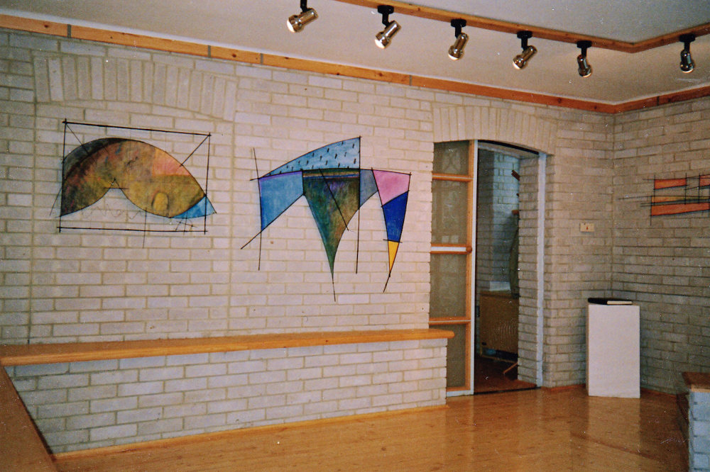 Bodóczky István-tárlat, a Várfok Galéria első kiállítása (1990)  Fotó: a Várfok Galéria jóvoltából