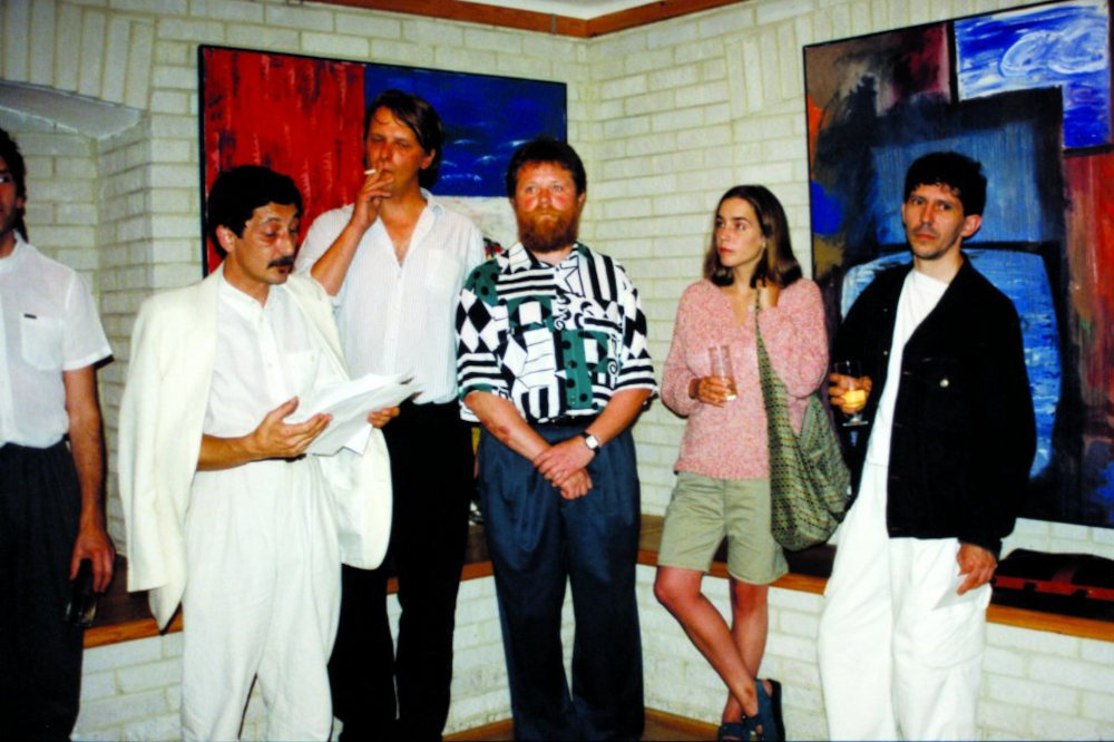 Fitz Péter megnyitja El Kazovszkij kiállítását  Fotó: a Várfok Galéria jóvoltából