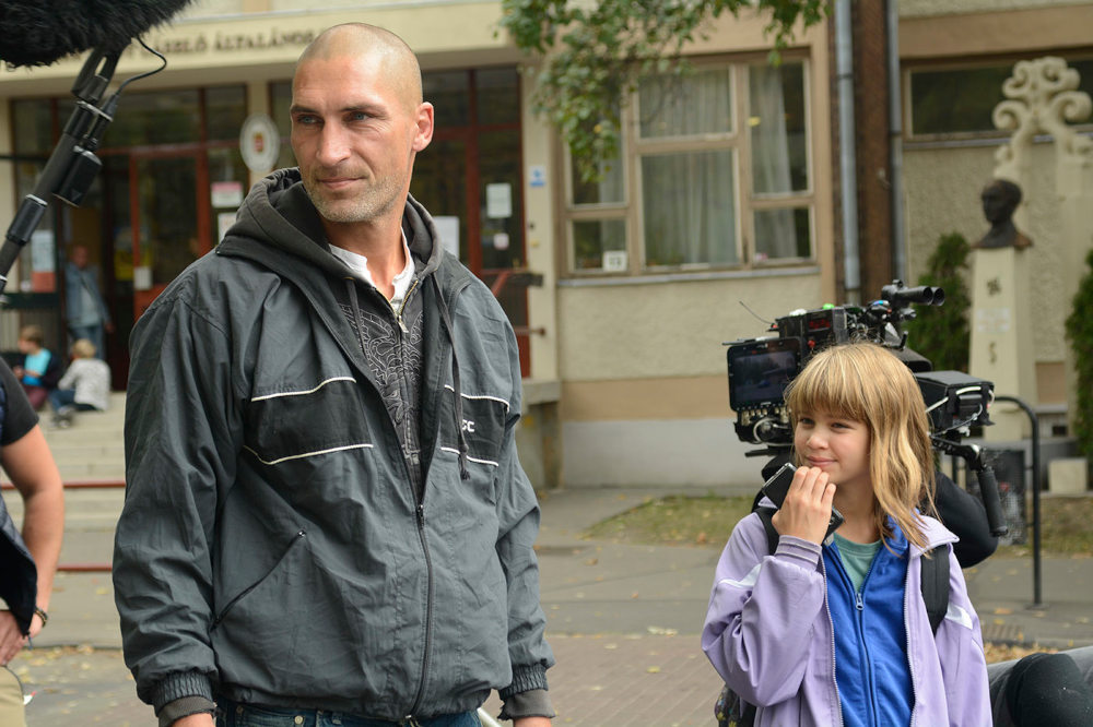 Dietz Gusztáv és Horváth Zorka a forgatáson  Fotó: Szász Zita