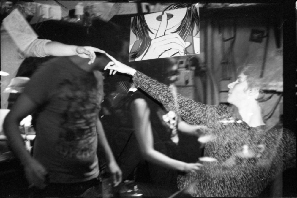 Dia „Megbomlott Valóságok” című vizsgamunkája a Budai Rajziskolában  Fotó: Komróczki Dia