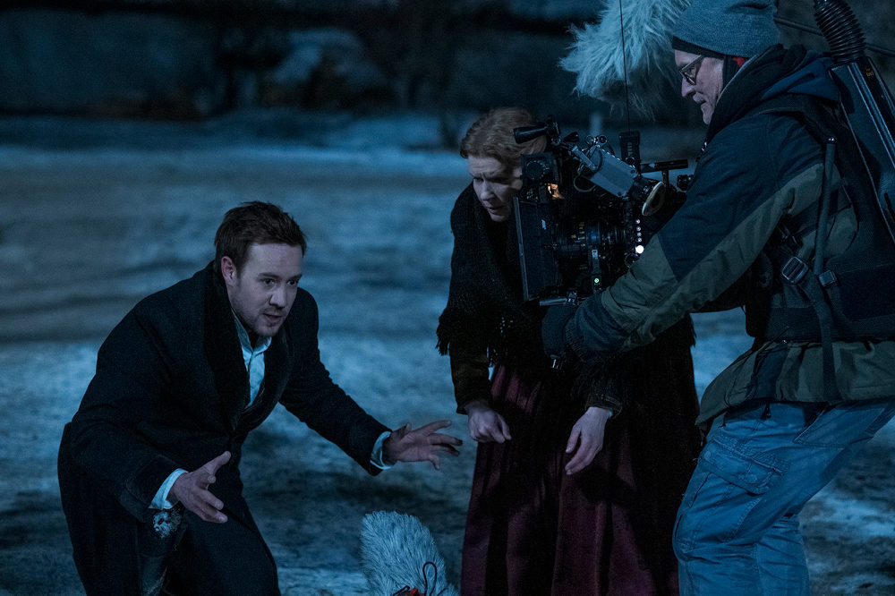 Werkfotó a „Post Mortem” című film forgatásáról. Fotó: Szvacsek Attila  Kép forrása: Szupermodern Filmstúdió