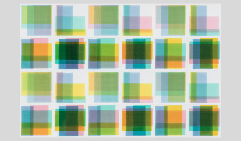 Rákóczy Gizella: 24 N (2000; akvarell, papír)  Kép forrása: Q Contemporary