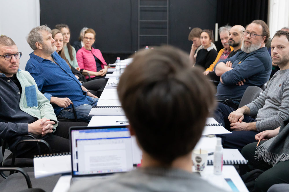 A „451 Fahrenheit” olvasópróbája. Fotó: Dömölky Dániel  Kép forrása