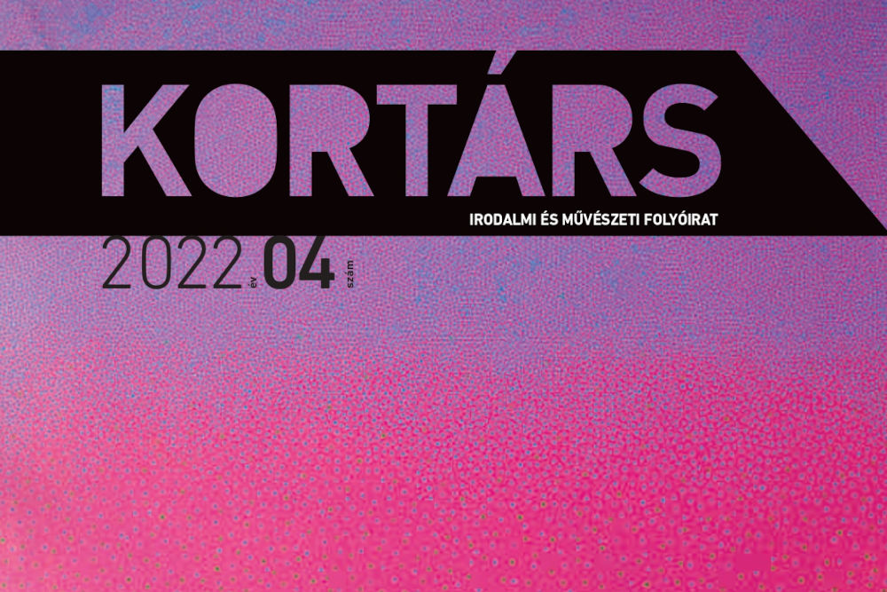 Részlet a Kortárs folyóirat 2022. áprilisi számának borítójáról