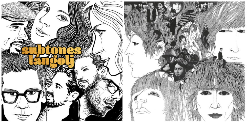 A Subtones „Lángolj” és a The Beatles „Revolver” című albumában borítója
