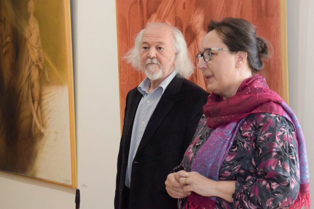 Muzsnay Ákos a Kuny Domokos Múzeum megnyitóján a Tatai várban  Fotó: Csíkos Gábor/Kuny Domokos Múzeum