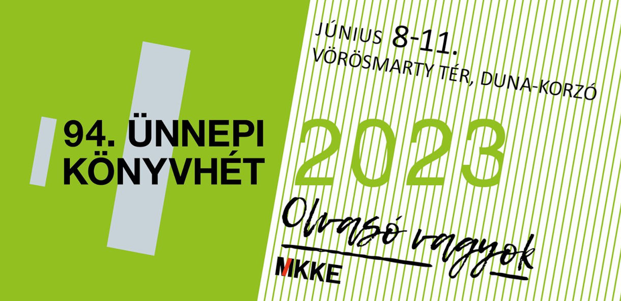 A 2023. évi Ünnepi Könyvhét logója  Kép forrása: MKKE