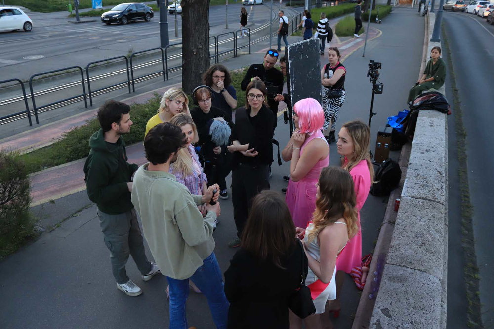 Szigeti Lili vizsgafilmjének forgatása  Fotó: Castorp