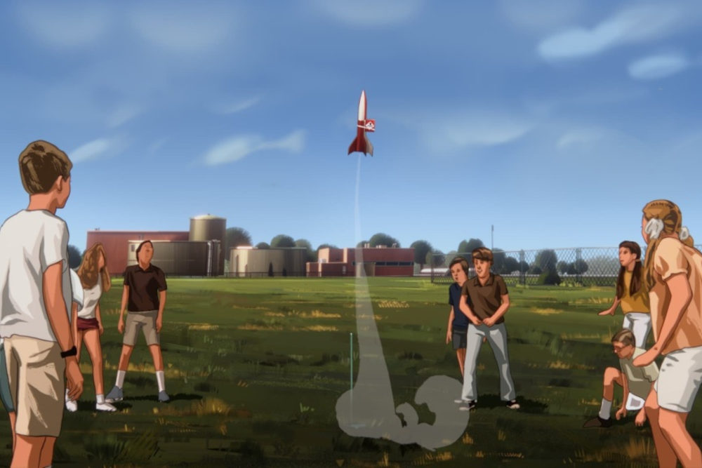 Jelenet az „Apollo–10,5: Űrkorszaki gyerekkor” című filmből  Kép forrása: TMBD