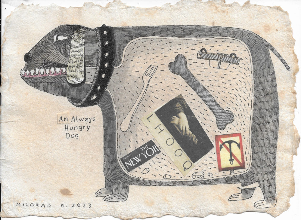 Milorad Krstić alkotásai a Vinczemill Műhelygaléria kiállításán  Kép forrása: Vinczemill Műhelygaléria