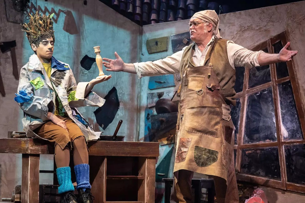 Jelenet a Vígszínház „Pinokkió” című előadásából  Fotó: Dömölky Dániel / Vígszínház