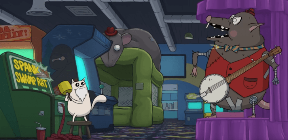 Jelenet a „Robbanó cicák” című sorozatból  Kép forrása