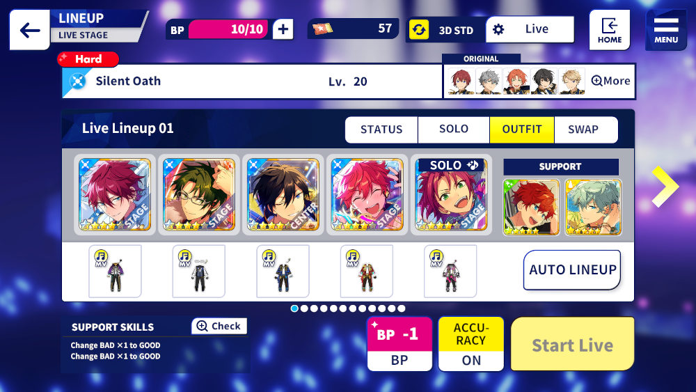 Egyedi line-up összeállítása  Kép forrása: a szerző sajátja