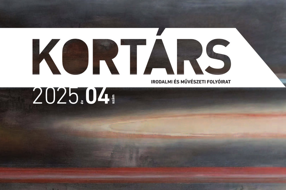 Részlet a Kortárs folyóirat 2025. áprilisi számának borítójáról