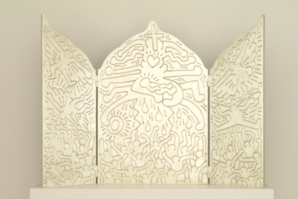 Keith Haring „Szárnyasoltár” című műve  Fotó: a szerző sajátja