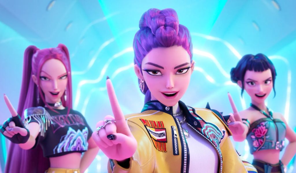 Jelenet a „K-pop démonvadászok” című animációs filmből  Kép forrása