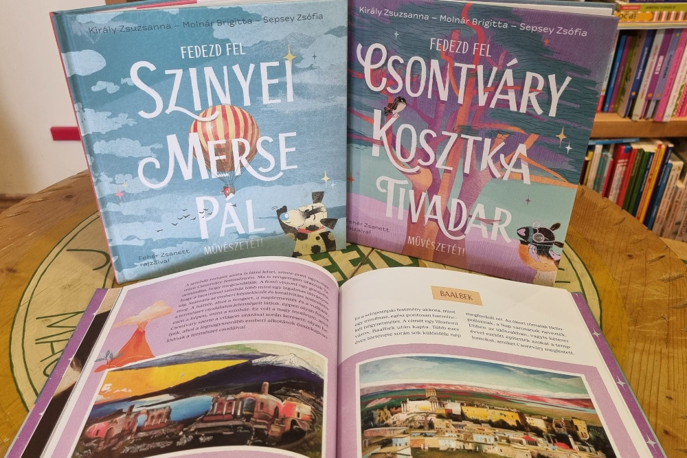 A Szinyei Merse Pálról és a Csontváry Kosztka Tivadarról szóló ismeretterjesztő kötetek  Kép forrása