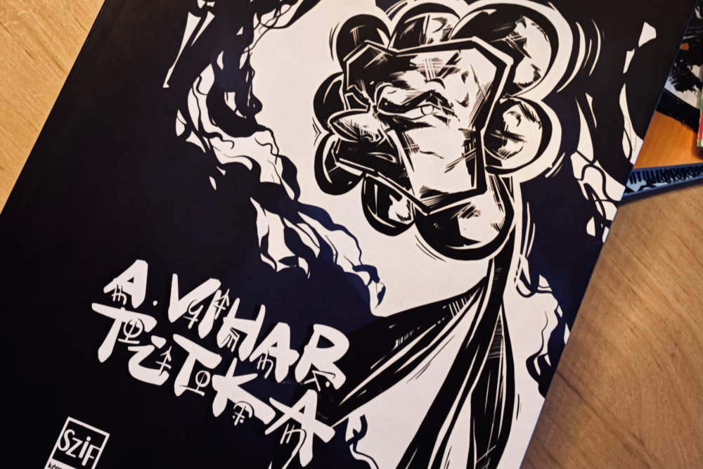 Hajós-Szabó Dóra „A vihar titka” című képregényének borítója  Fotó: a szerző sajátja