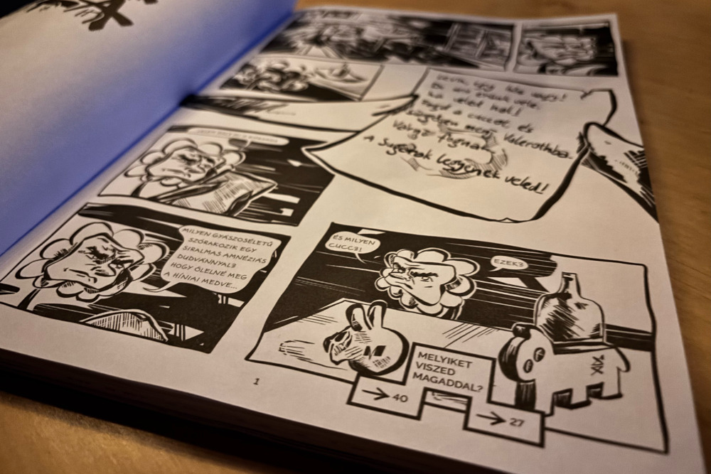 Részlet Hajós-Szabó Dóra „A vihar titka” című képregényéből  Fotó: a szerző sajátja