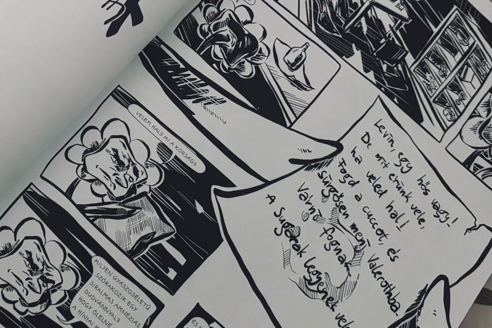 Részlet Hajós-Szabó Dóra „A vihar titka” című képregényéből  Fotó: a szerző sajátja