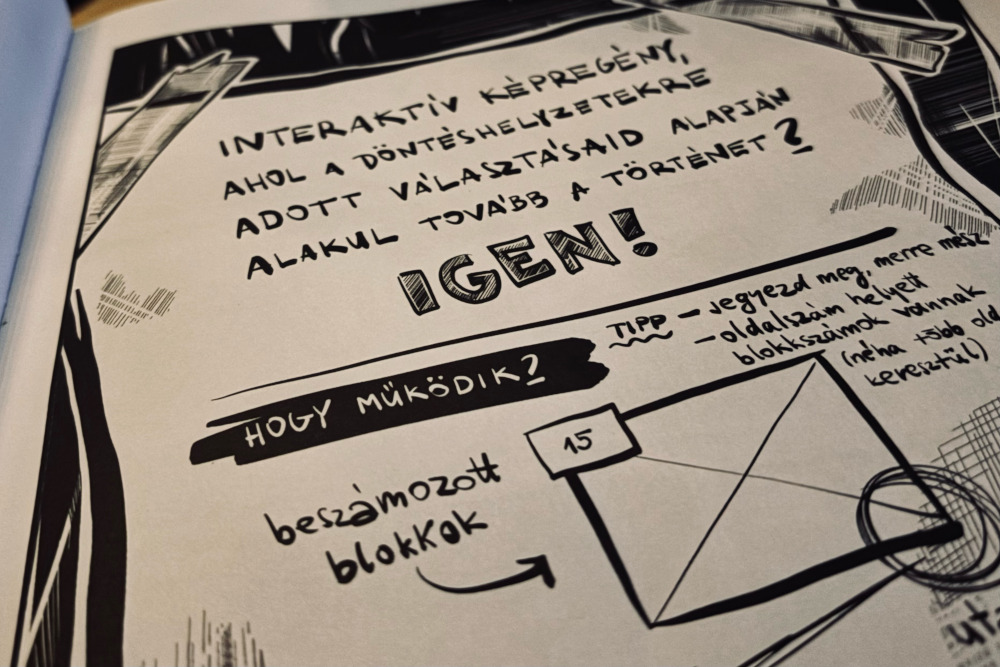 Részlet Hajós-Szabó Dóra „A vihar titka” című képregényéből  Fotó: a szerző sajátja