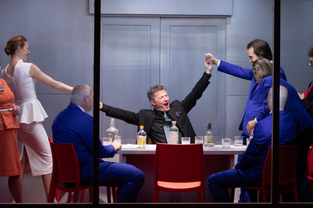 Jelenet a Budaörsi Latinovits Színház „Julius Caesar” című előadásából  Fotó: Borovi Dániel